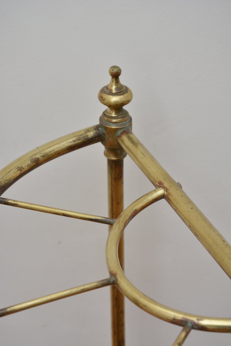 Original Antique Victorian Umbrella Stand in Brass - Image 4